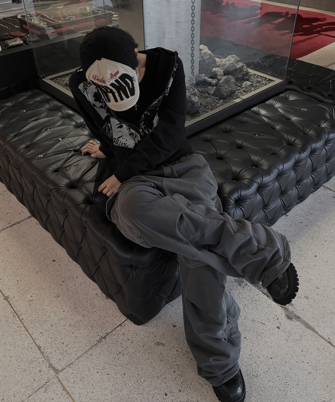 낫포너드(NOT4NERD) Routine Remains Slim Fit Hood Zip Up - Black