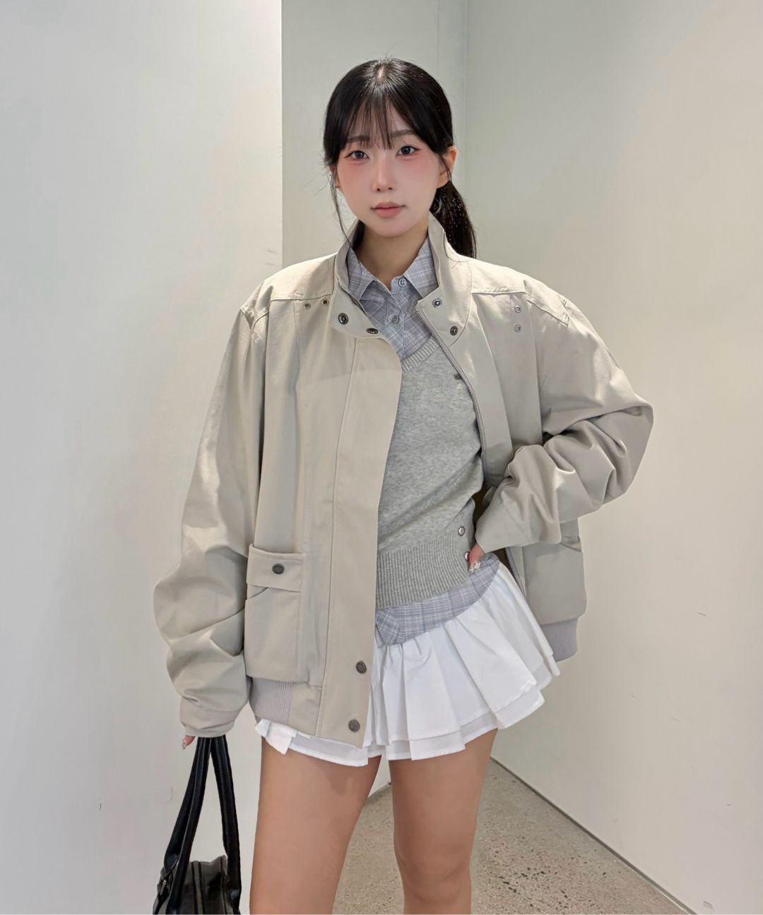 MUSINSA公式 | KHAKIPOINT Cancan Skirt Pants (black)
