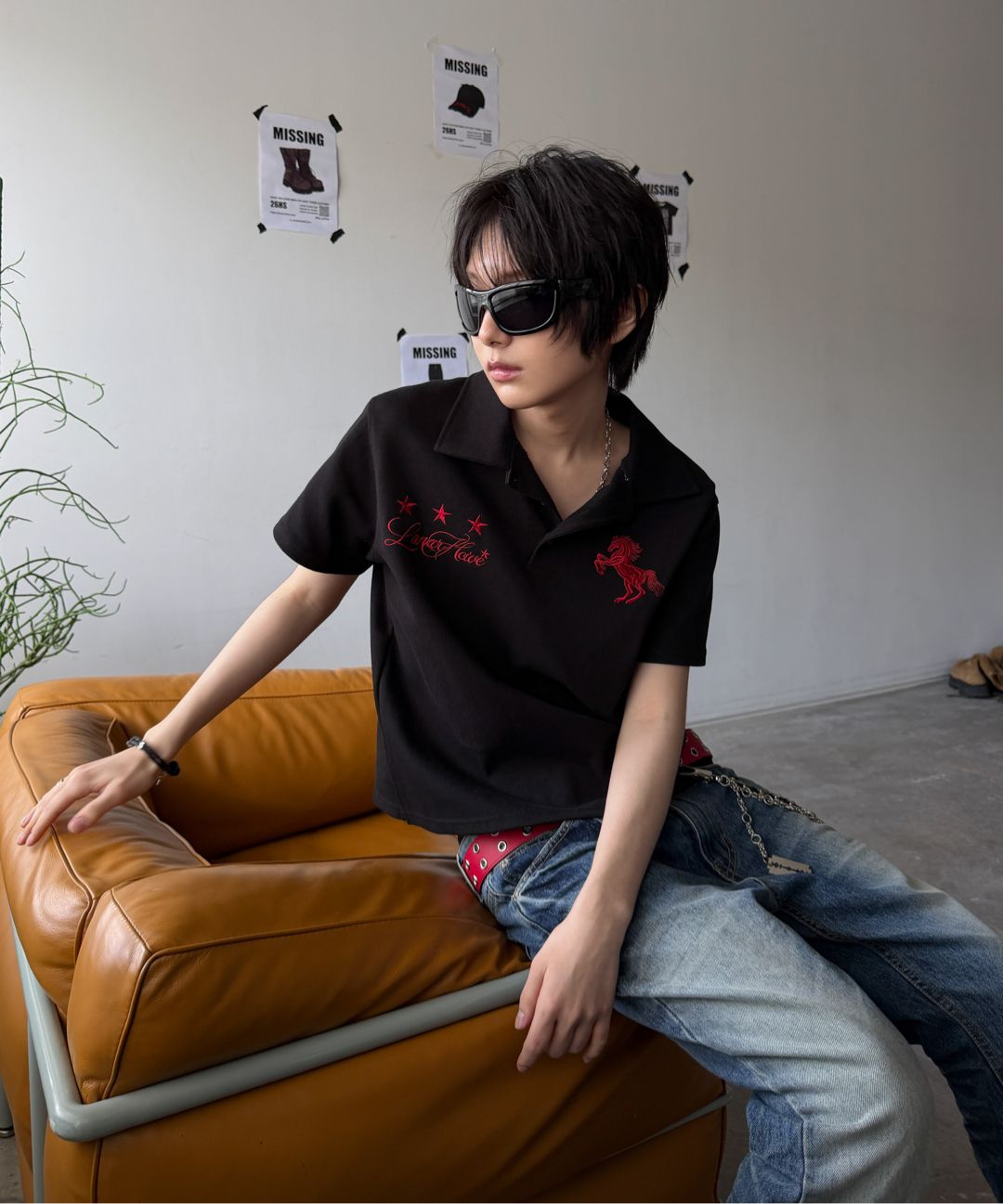 MUSINSA公式 | LANARCHIVE [0144] ワイルドホースピケ半袖Tシャツ