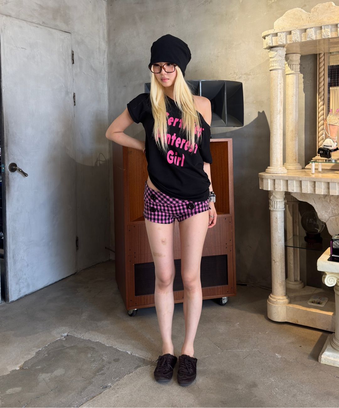 스컬프터(SCULPTOR) New Emo Gingham Micro Shorts Pink - 사이즈