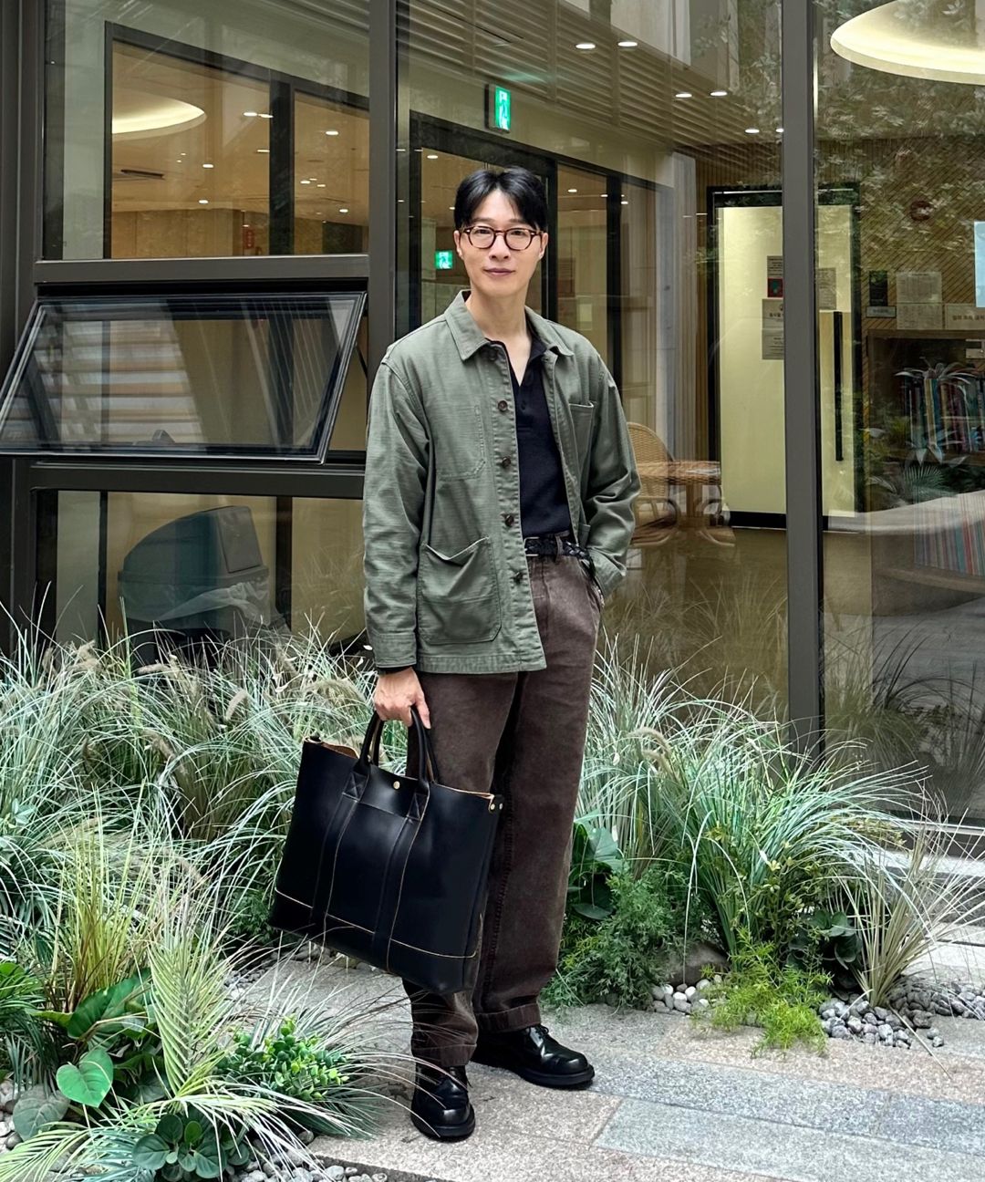 MUSINSA公式 | MUSINSA STANDARD ワッフルヘンリーネック長袖Tシャツ