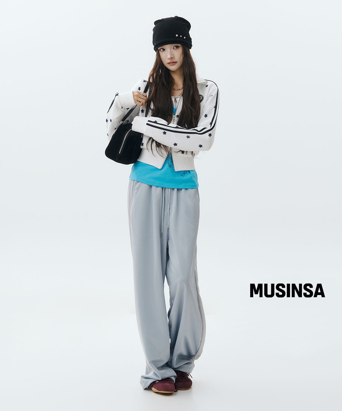 셋업이엑스이(SETUP-EXE) STAR SPORTY ZIP-UP / WHITE - 사이즈 & 후기