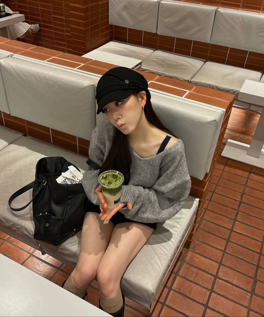 미세키서울(MISEKI SEOUL) Tokyo shirring turban cap BLACK - 사이즈