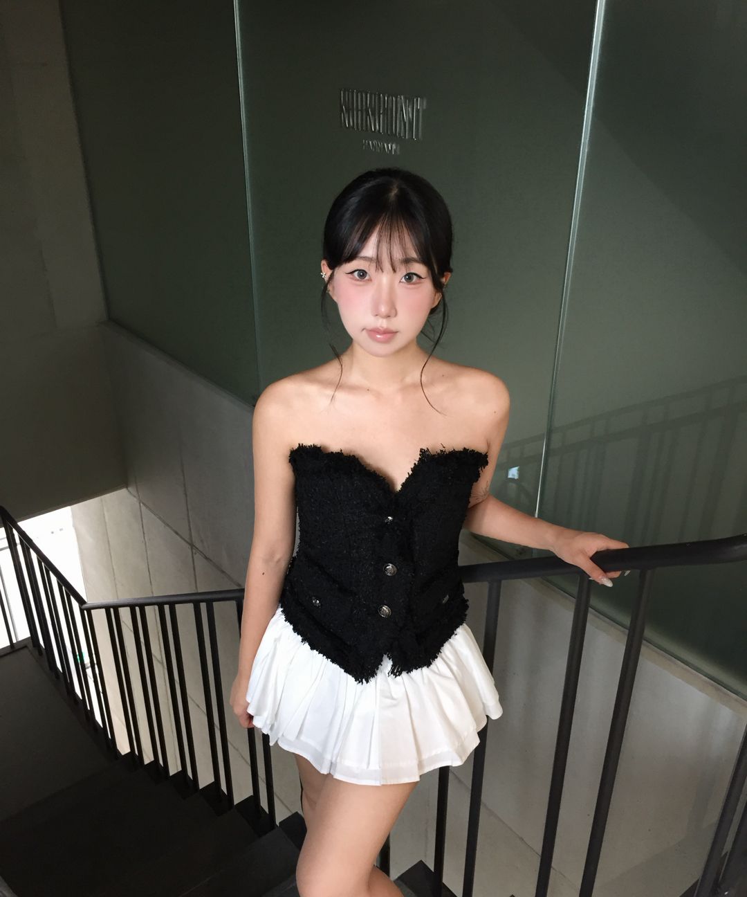 MUSINSA公式 | KHAKIPOINT Cancan Skirt Pants (black)