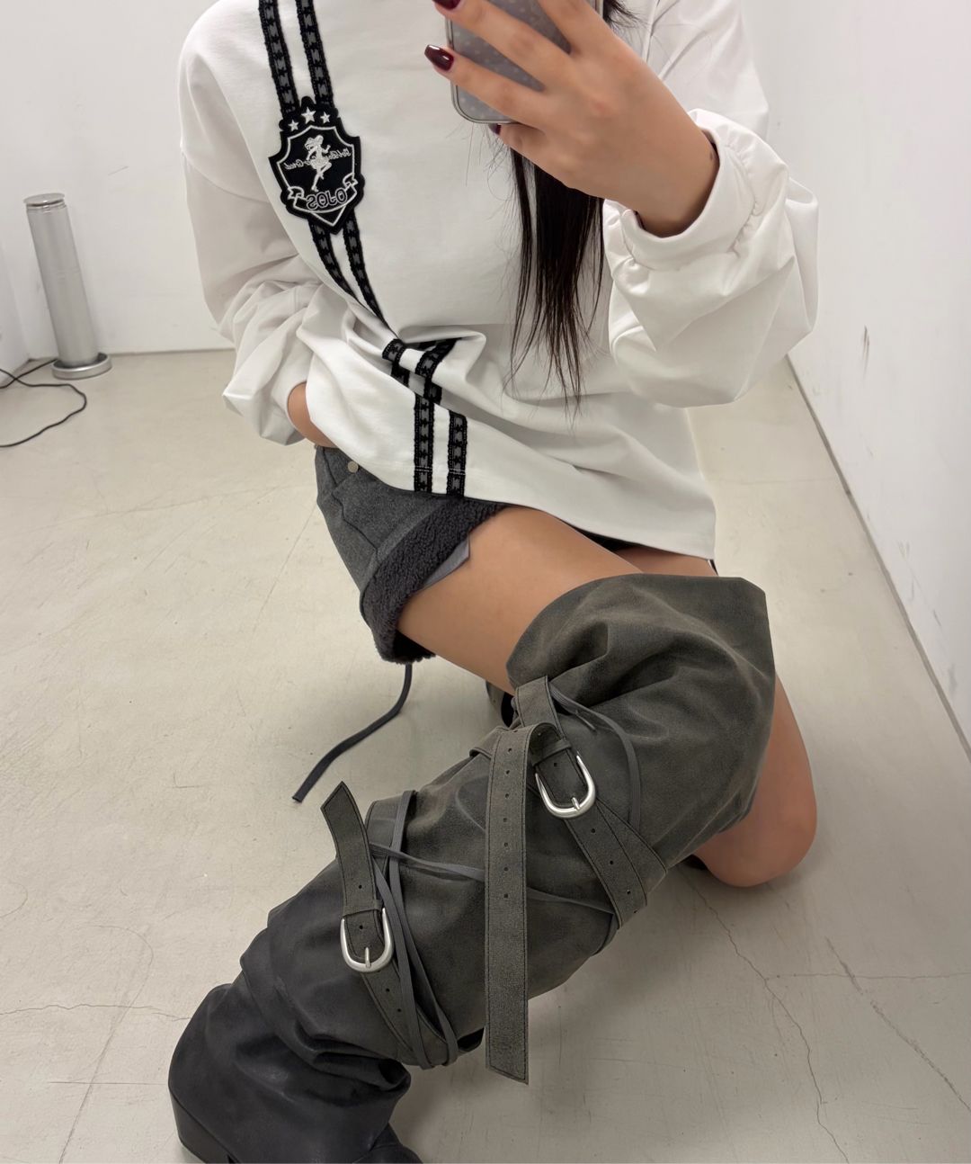 오호스(OJOS) Micro Wool Shorts / Grey - 사이즈 & 후기 | 무신사