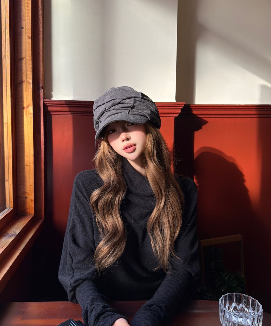 플레어업(FLAREUP) Soi Draped Cap (FL-743_Black) - 사이즈 & 후기