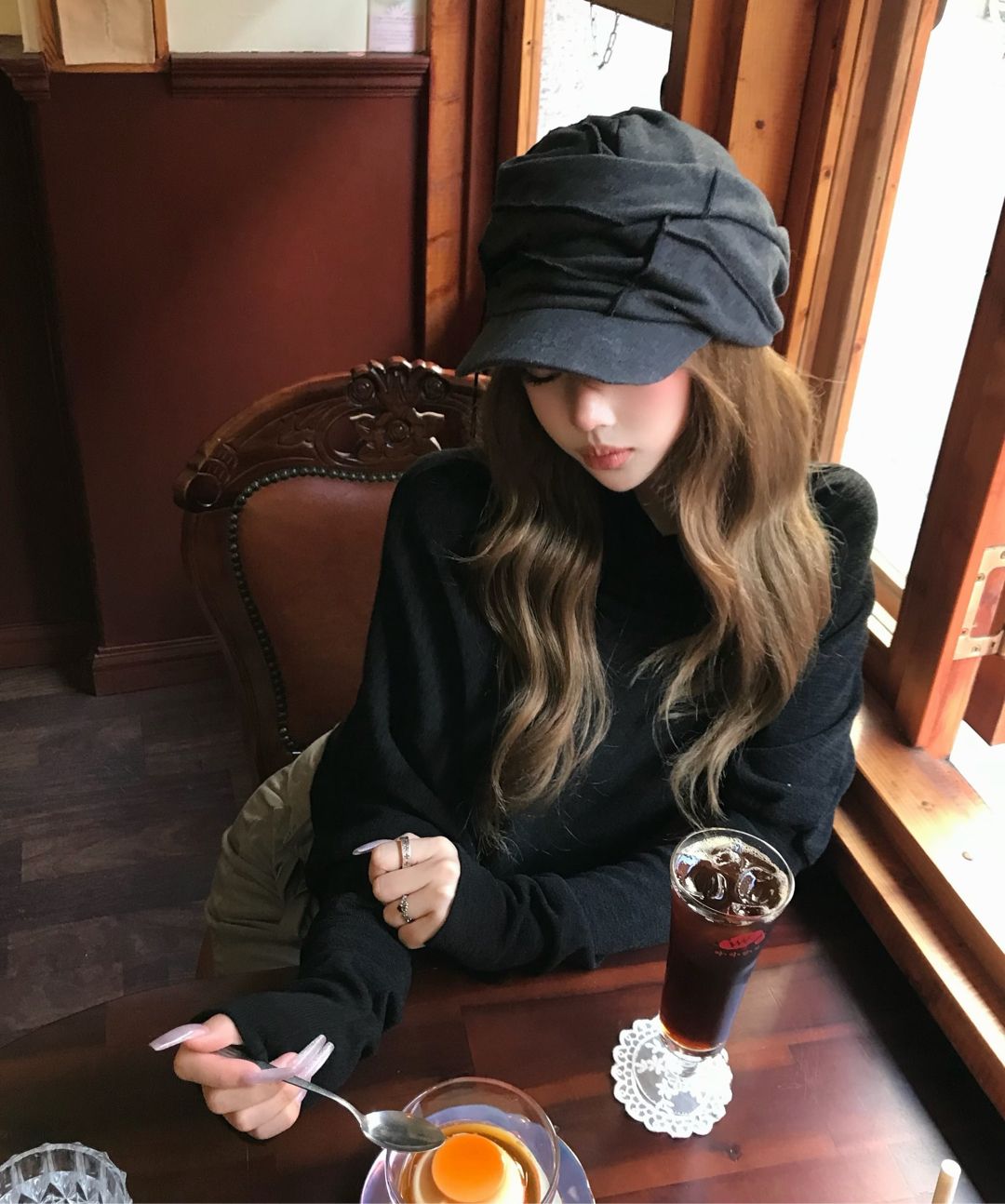 MUSINSA公式 | FLAREUP Soi Draped Cap (FL-743_Black)