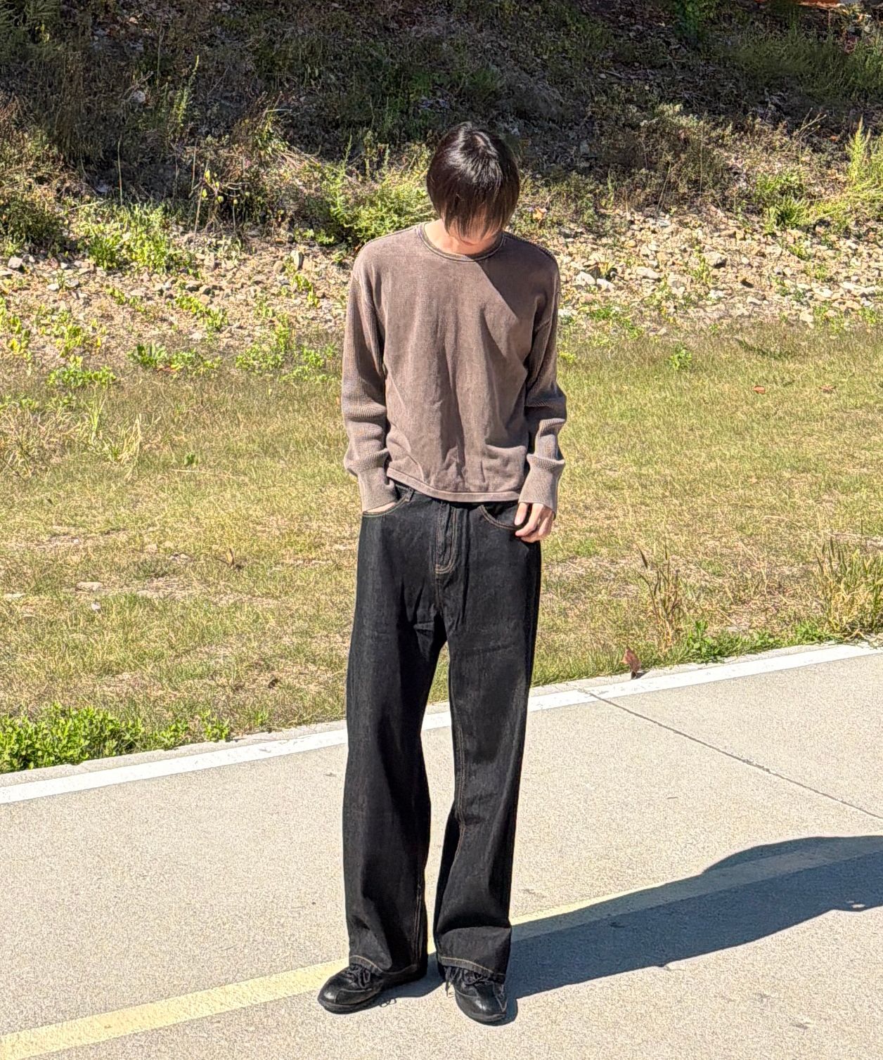MUSINSA公式 | DWSE オリジンインディゴワイドデニムパンツ 